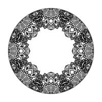 vecteur rond cercle abstrait. style mandala.