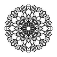 mandala dessiné à la main. décoration en ornement de doodle oriental ethnique. vecteur