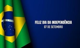 fond de la fête de l'indépendance du brésil. vecteur
