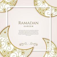 carte de voeux islamique décorative ramadan kareem. - vecteur. vecteur