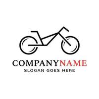 création de logo de symbole de vélo, coureur de saison événement élégant. cycliste, vecteur. logo
