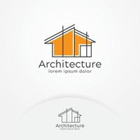 création de logo d'architecture vecteur