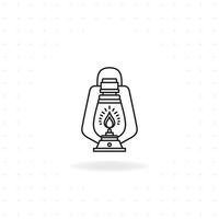 icône de lanterne de camping vecteur
