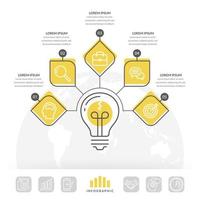 modèle d'infographie d'entreprise vecteur