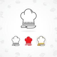 conception d'icône de cuisine vecteur