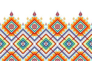 motif ethnique abstrait géométrique sans couture. tapis en tissu aztèque ornement mandala chevron décoration textile papier peint. vecteur de broderie traditionnelle indienne africaine de dinde tribale