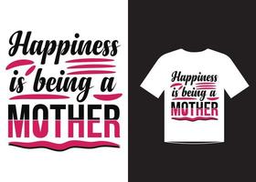 citations d'amour de la fête des mères vecteur de modèle de conception de t-shirt pour la fête des mères heureuse