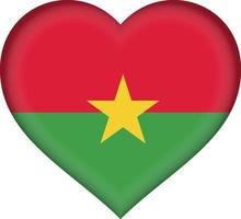 drapeau burkina faso coeur