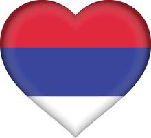 coeur de drapeau de la republika srpska vecteur