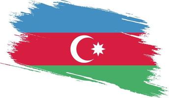 drapeau azerbaïdjanais avec texture grunge vecteur