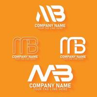 ensemble de logos mb et collection de logos vecteur