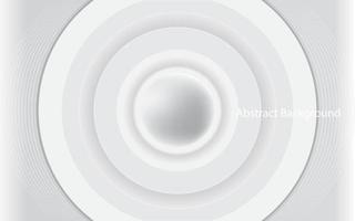 vague de cercle blanc abstrait, illustration 2d vecteur