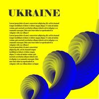 arrière-plan abstrait aux couleurs du drapeau ukrainien. illustration vectorielle de bannière vecteur