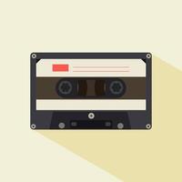illustration vectorielle design plat cassette vintage et rétro