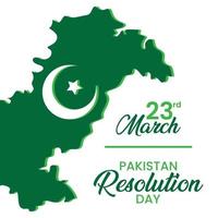 publication fb du jour de la résolution au pakistan vecteur