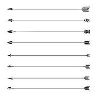 flèche arc ensemble illustration vectorielle vecteur
