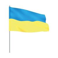 drapeau ukrainien. drapeau bleu jaune national ukrainien. vecteur
