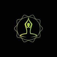 gens créatifs corps zen yoga logo vecteur