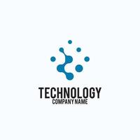 technologie - logo vectoriel pour l'identité d'entreprise. signe de puce abstraite. réseau, illustration de concept de technologie internet. élément de conception.
