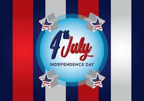 4 juillet fond de la fête de l&#39;indépendance vecteur