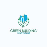 modèle de conception de logo vectoriel eco building tower