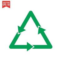 icône de recyclage symbole de recyclage. illustration vectorielle. isolé sur fond blanc.