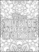 page de coloriage de citations de motivation. page de coloriage de citations inspirantes. page de coloriage des citations affirmatives. page de coloriage de citations positives. ondes positives. page de coloriage de gros mots. typographie motivationnelle. vecteur