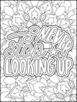 page de coloriage de citations de motivation. page de coloriage de citations inspirantes. page de coloriage des citations affirmatives. page de coloriage de citations positives. ondes positives. page de coloriage de gros mots. typographie motivationnelle. vecteur