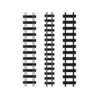 modèle de conception d'icône de vecteur de voies ferrées