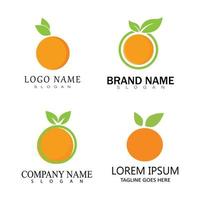 conception de logo orange icône vecteur illustration design