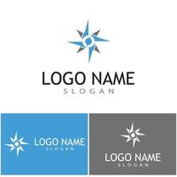 Boussole icône vector illustration design logo modèle