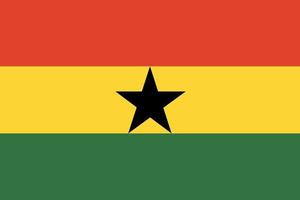 drapeau ghanéen. couleurs et proportions officielles. drapeau national du ghana.