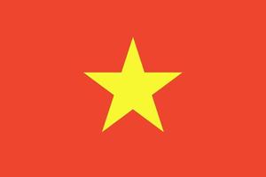 drapeau vietnamien. couleurs et proportions officielles. drapeau national vietnamien. vecteur