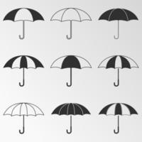 illustration vectorielle sur le thème parapluie vecteur