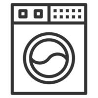 vecteur d'icône de ligne de machine à laver, logo