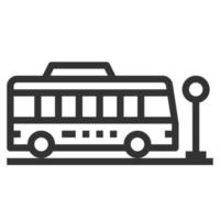 vecteur de logo d'icône de ligne de transport