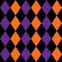 arrière-plan harmonieux de diamant noir orange violet adapté à halloween. vecteur