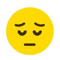 expression de vecteur emoji visage triste