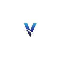 icône de modèle d'entreprise de conception de logo lettre v vecteur
