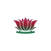 modèle de conception d'icône de logo de fleurs de lotus de beauté vecteur