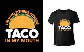 conception de t-shirt tacos vecteur