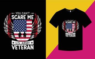 conception de t-shirt de l'armée américaine vecteur