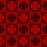 fond de cercle à damier géométrique de couleur monochrome rouge abstrait moderne avec motif sans soudure en forme d'étoile triangle. utilisation pour le tissu, les éléments de décoration intérieure, le rembourrage, l'emballage. vecteur