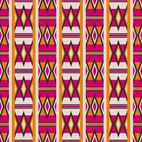 rayures colorées tribales ethniques forme géométrique aztèque africaine sans soudure de fond. utilisation pour le tissu, le textile, les éléments de décoration intérieure, le rembourrage, l'emballage. vecteur
