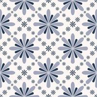 fond transparent de forme florale géométrique de couleur bleue. conception simple de motifs ethniques peranakan ou sino portugais. utiliser pour le tissu, le textile, les éléments de décoration intérieure, l'emballage.