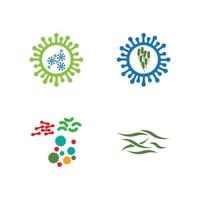 illustration de logo de virus vecteur