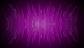 ondes sonores oscillant lumière sombre vecteur