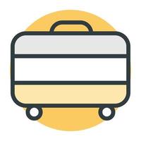 concepts de valise à la mode vecteur