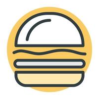 concepts de hamburger à la mode vecteur