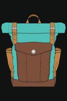 sacs à dos colorés de vecteur. sacs à dos pour écoliers, étudiants, voyageurs et touristes. retour à l'école sac à dos illustrations vectorielles plates isolées sur blanc. vecteur